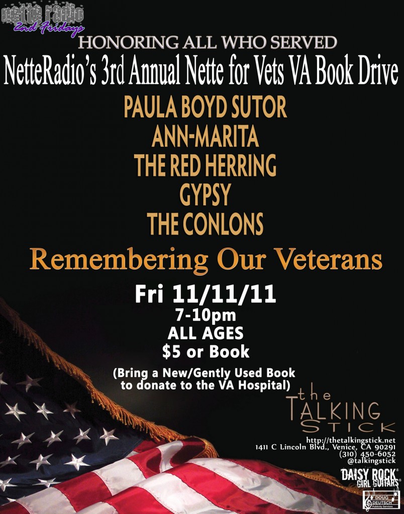 NetteRadio Affect The Effect Nette for Vets VA Book Drive 11/11/11